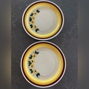 Vernonware Brown Eyed Susan 10.5" Plates (2)